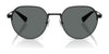 Coach CAE81 HC7179 Sunglasses | Size 52 / Shiny Gunmetal / Grey Solid (0N 87.1%) №900455