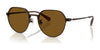 Coach CAE81 HC7179 Sunglasses | Size 52 / Satin Brown / Brown Solid (0N 87.1%) №947183