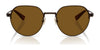 Coach CAE81 HC7179 Sunglasses | Size 52 / Shiny Gunmetal / Grey Solid (0N 87.1%) №900455