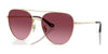 Coach CBZ89 HC7182 Sunglasses | Size 56 / Shiny Light Gold / Merlot Gradient (3N 16%) №90058H