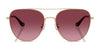 Coach CBZ89 HC7182 Sunglasses | Size 56 / Shiny Black / Grey Gradient (3N 14.8%) №93443C