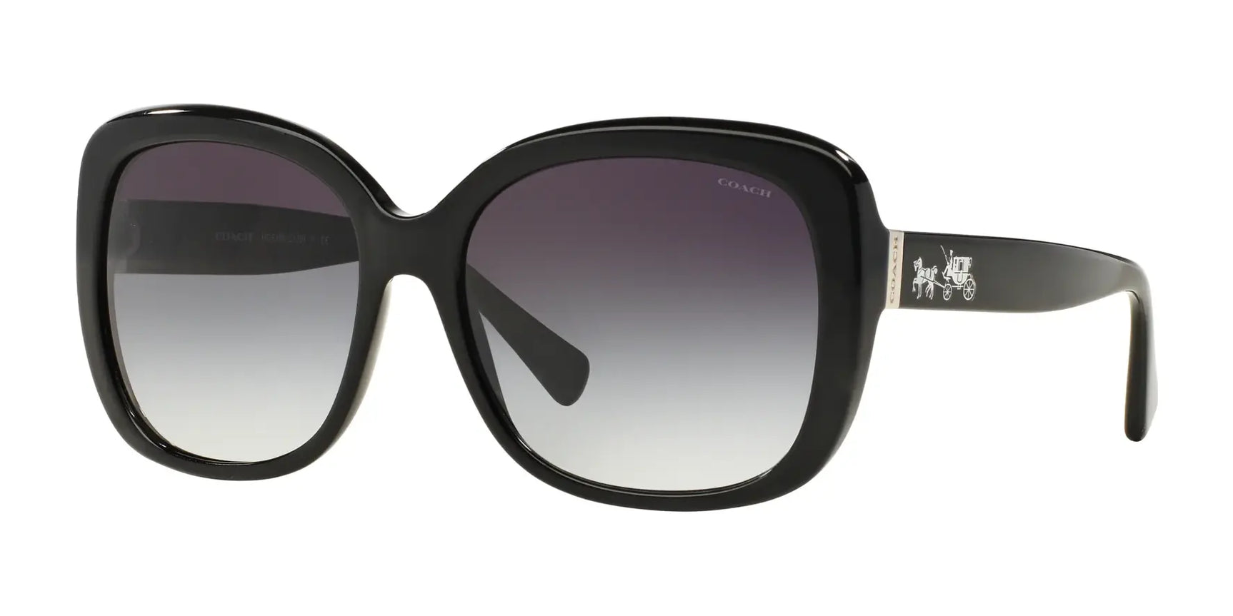 Coach L139 HC8158 Sunglasses Black / Grey Gradient Coach L139 HC8158 Sunglasses Black / Grey Gradient