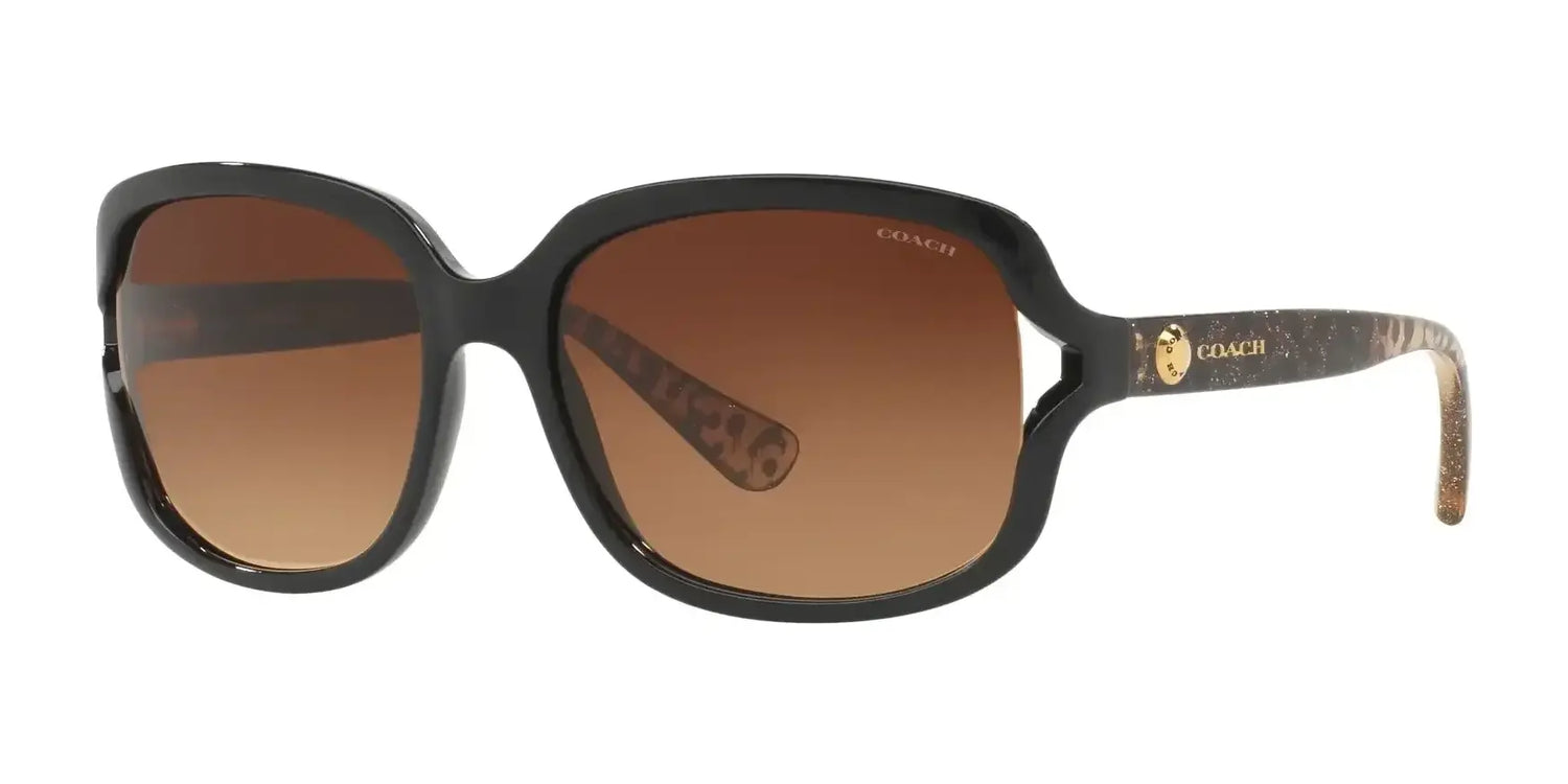 Coach L149 HC8169 Sunglasses Black / Brown Gradient Coach L149 HC8169 Sunglasses Black / Brown Gradient
