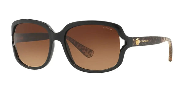Coach L149 HC8169 Sunglasses | Size 57 / Black / Brown Gradient (3N 13.6%) №535313