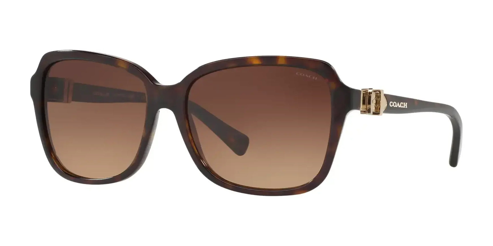 Coach L1598 HC8179 Sunglasses Dark Tortoise / Brown Gradient Coach L1598 HC8179 Sunglasses Dark Tortoise / Brown Gradient