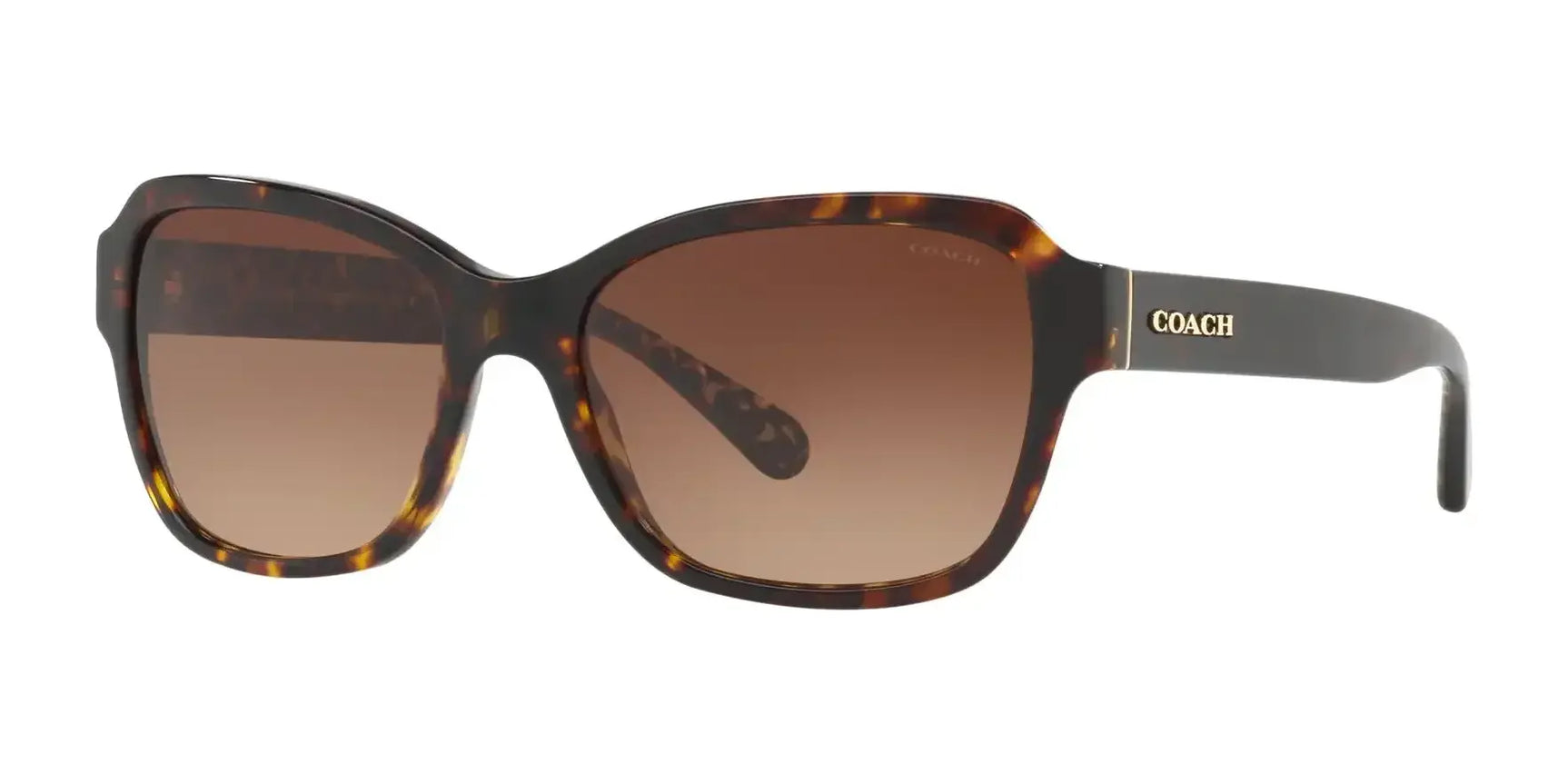 Coach L1010 HC8232 Sunglasses Dark Tortoise / Brown Gradient Coach L1010 HC8232 Sunglasses Dark Tortoise / Brown Gradient