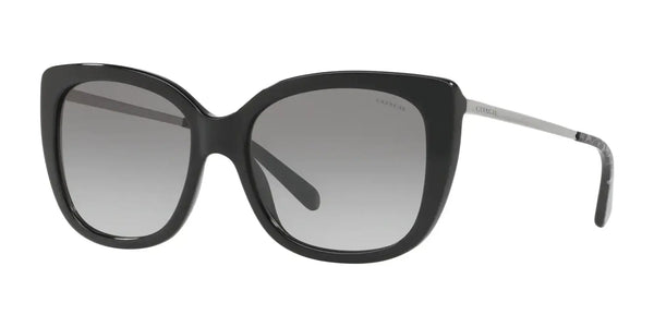 Coach L1041 HC8246F Sunglasses | Size 55 / Black №500211 / Grey Gradient (2N 30.0%)