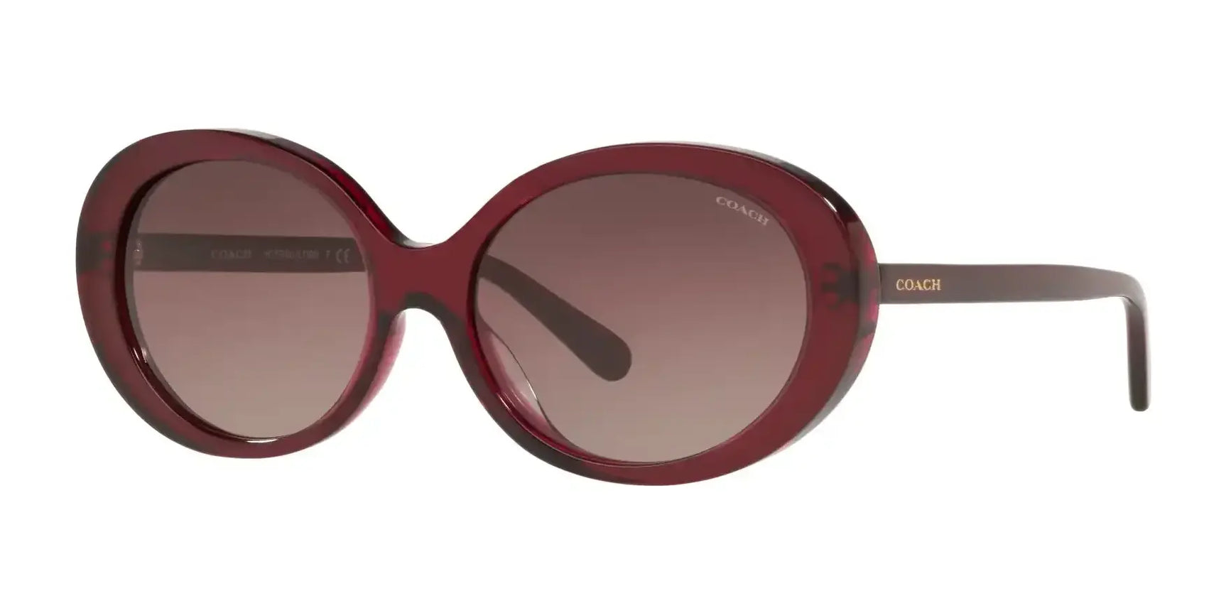Coach L1100 HC8270U Sunglasses Transparent Burgundy / Burgundy Gradient Coach L1100 HC8270U Sunglasses Transparent Burgundy / Burgundy Gradient