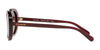 Coach L1100 HC8270U Sunglasses | Size 55 / Transparent Burgundy / Burgundy Gradient (3N 15%) №5557E2