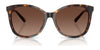 Coach L1101 HC8271U Sunglasses | Size 57 / Amethyst Pearl Tortoise / Smoke Purple Gradient (2N 21%) №584346