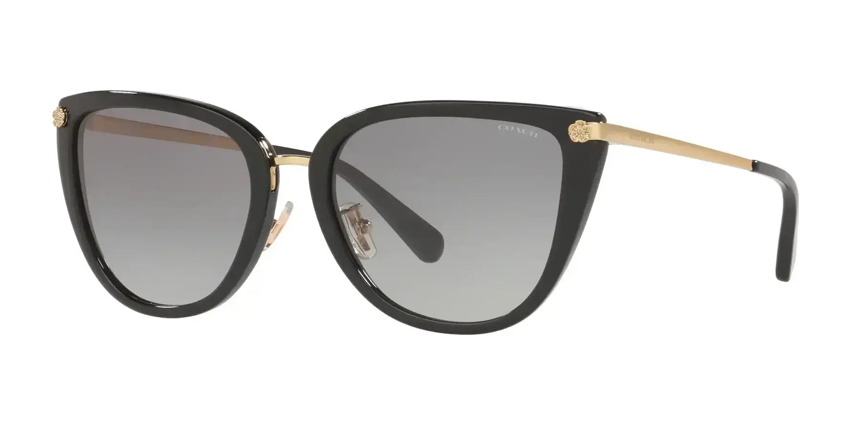 Coach L1099 HC8276 Sunglasses Black / Grey Gradient Coach L1099 HC8276 Sunglasses Black / Grey Gradient