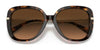 Coach C6180 HC8320 Sunglasses | Size 55 / Dark Tortoise / Dark Brown Gradient (3N 14.2%) №512074