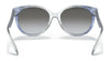 Coach C6182 HC8321F Sunglasses | Size 57 / Transparent Blue Ombre / Blue Gradient (2N 33%) №56553C
