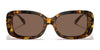 Coach C6186 HC8330 Sunglasses | Size 54 / Dark Tortoise/Coach Print / Dark Brown Solid (3N 9%) №565973