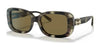 Coach C6187 HC8330F Sunglasses | Size 56 / Milky Moss Green Tortoise №559273 / Dark Brown Solid (3N 13.5%)