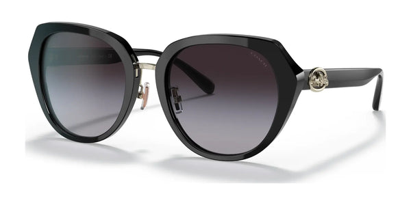 Coach C6189 HC8331 Sunglasses | Size 55 / Black / Light Grey Gradient (3N 13%) №50028G