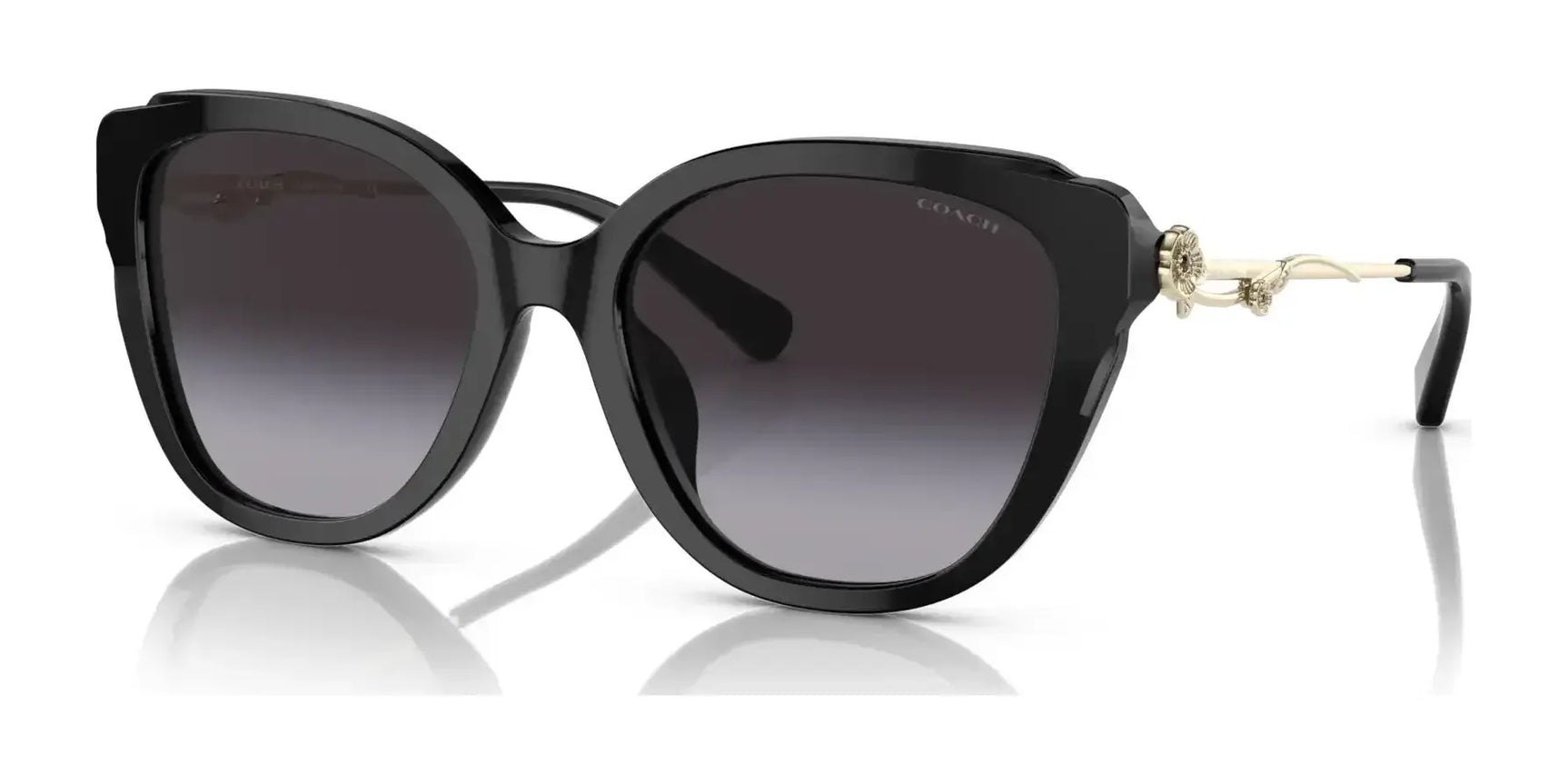 Coach C9199 HC8347BU Sunglasses Black / Grey Gradient Coach C9199 HC8347BU Sunglasses Black / Grey Gradient