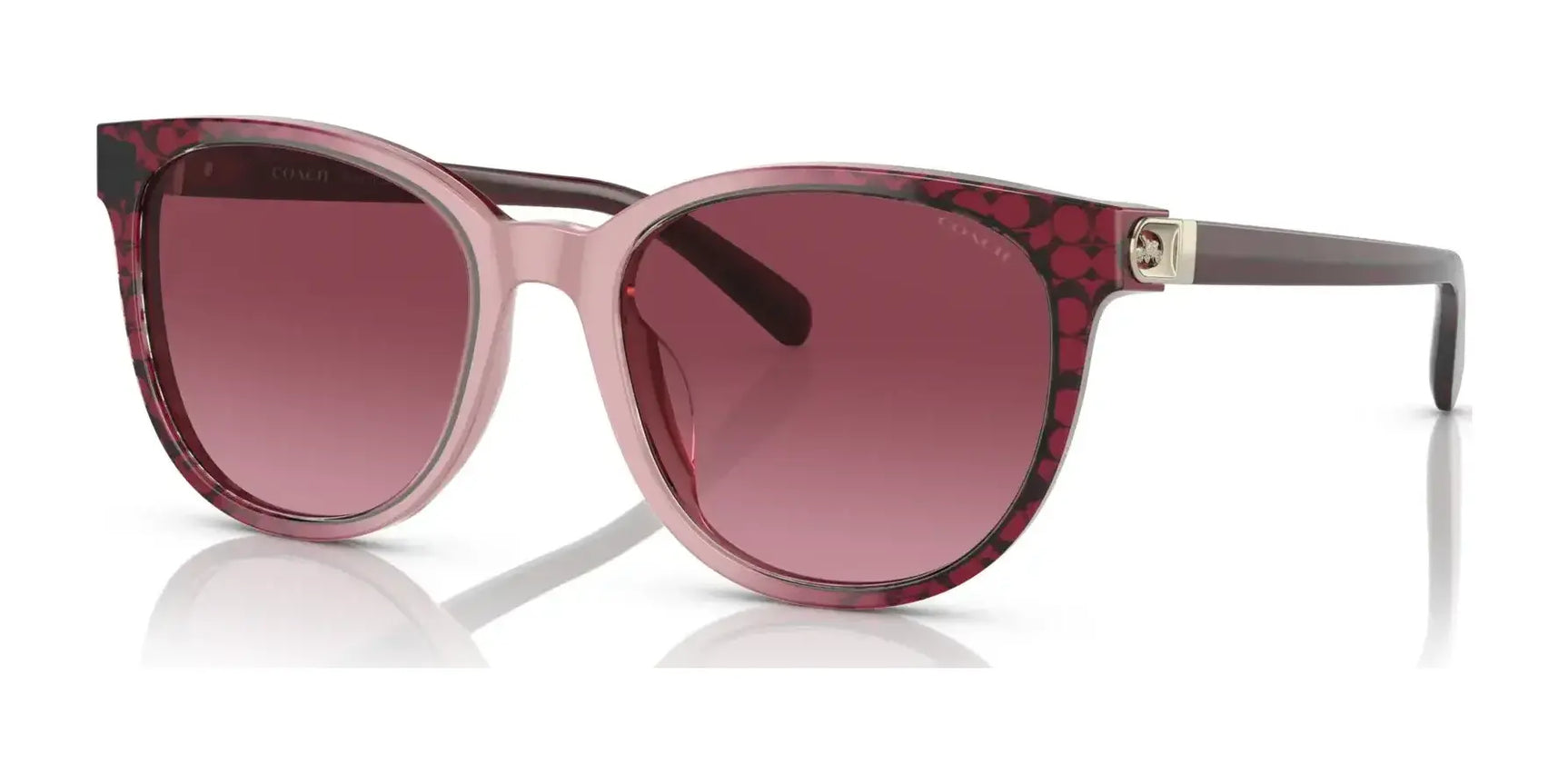Coach CD478 HC8350U Sunglasses Red Gradient / Violet Pink Gradient Coach CD478 HC8350U Sunglasses Red Gradient / Violet Pink Gradient