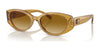 Coach CD867 HC8353F Sunglasses | Size 57 / Transparent Honey / Yellow Gradient (2N 31.6%) №57152L