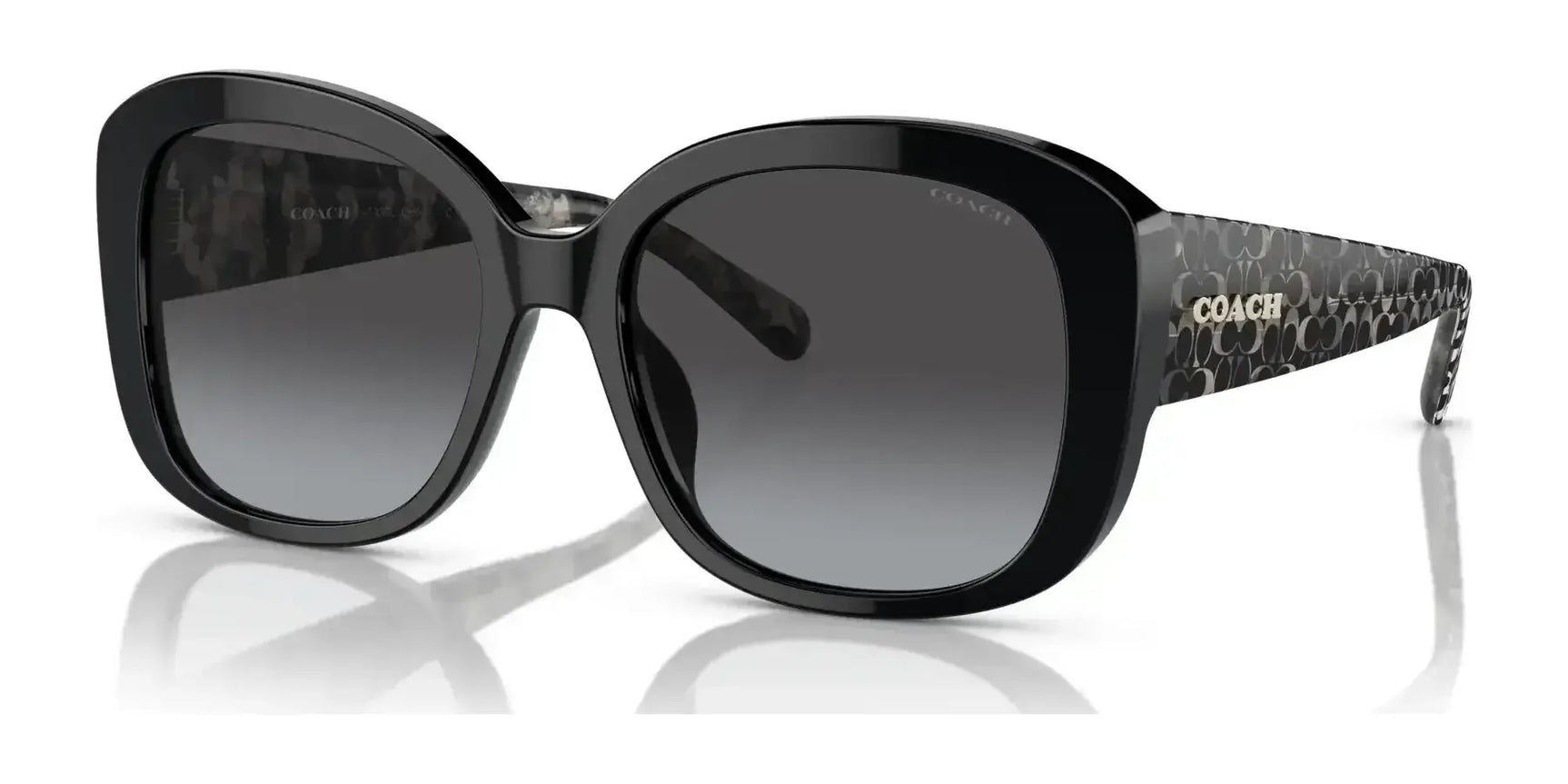 Coach CH564 HC8363U Sunglasses Black / Grey Gradient Coach CH564 HC8363U Sunglasses Black / Grey Gradient