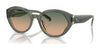 Coach CH569 HC8364U Sunglasses | Size 55 / Moss/Mint / Green Beige Gradient (2N 37.8%) №574613