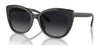 Coach CH567 HC8365U Sunglasses | Size 55 / Black/Dark Tortoise №5764T3 / Grey Gradient (Polarized) (3P 10.7%)