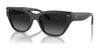 Coach CH570 HC8370U Sunglasses | Size 54 / Black/Dark Tortoise / Grey Gradient (Polarized) (3P 10.7%) №5764T3