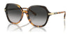 Coach CL925 HC8377U Sunglasses | Size 55 / Honey Tortoise Black Gradient / Grey Gradient (3N 14.8%) №577613