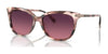 Coach CL926 HC8378U Sunglasses | Size 57 / Rose Pearl Tortoise / Burgundy Gradient (Polarized) (3P 11%) №5528F4