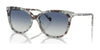 Coach CL926 HC8378U Sunglasses | Size 57 / Seaglass Tortoise / Blue Gradient (2N 21%) №57784L