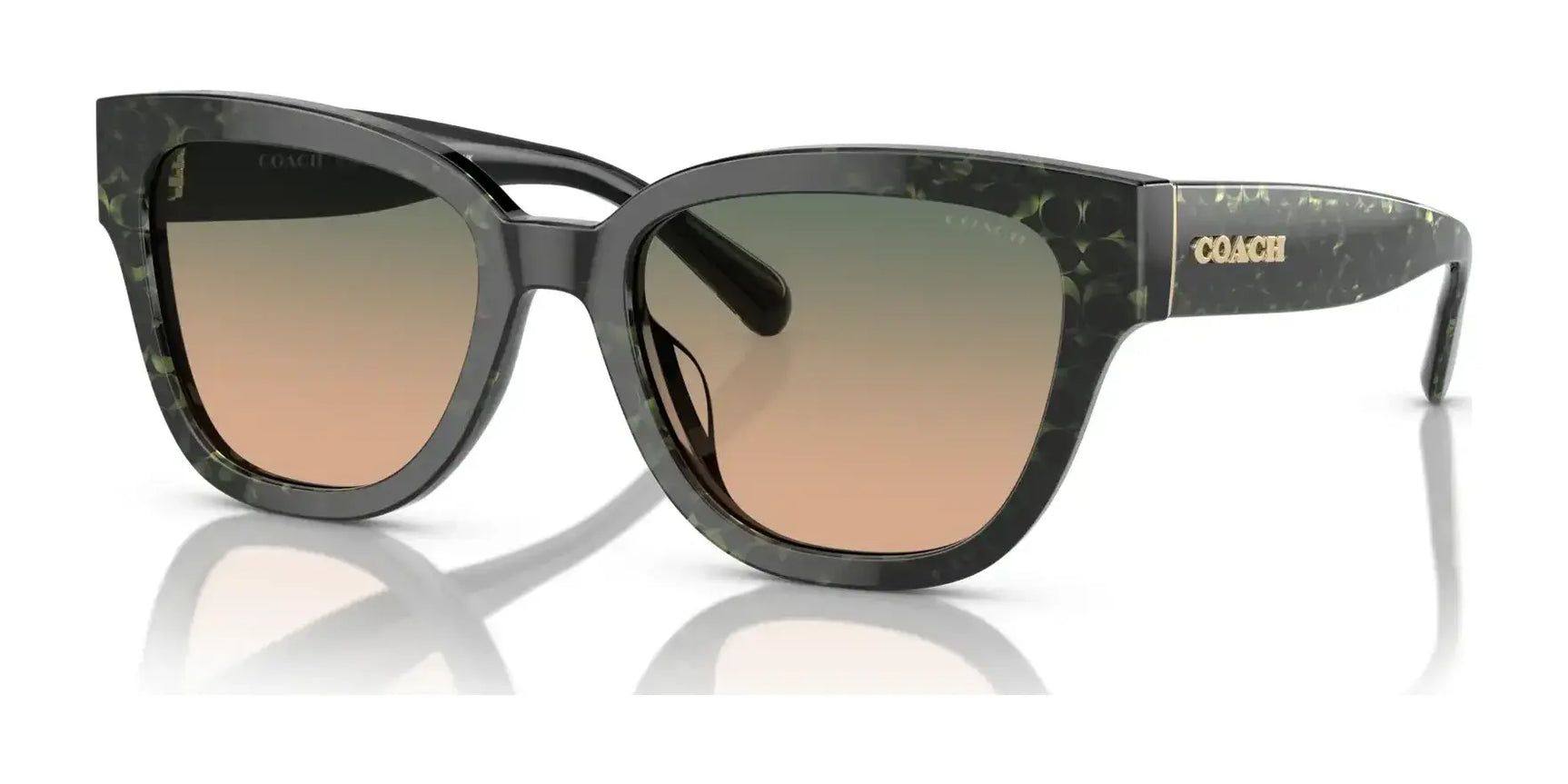 Coach CL921 HC8379F Sunglasses Emerald Pearl Signature C / Green Coach CL921 HC8379F Sunglasses Emerald Pearl Signature C / Green