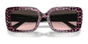 Coach CL922 HC8380U Sunglasses | Size 54 / Ruby Pearl Signature C / Grey Rose Gradient (2N 21%) №578346