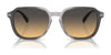 Coach CL912 HC8383U Sunglasses | Size 55 / Dark Tortoise/Caramel Tortoise / Violet (3N 12.7%) №579875