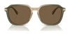 Coach CL912 HC8383U Sunglasses | Size 55 / Dark Tortoise/Caramel Tortoise / Violet (3N 12.7%) №579875