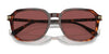 Coach CL912 HC8383U Sunglasses | Size 55 / Dark Tortoise/Caramel Tortoise / Violet (3N 12.7%) №579875