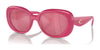 Coach CR609 HC8391U Sunglasses | Size 53 / Milky Magenta / Pink Flash (2N 28%) №58069L