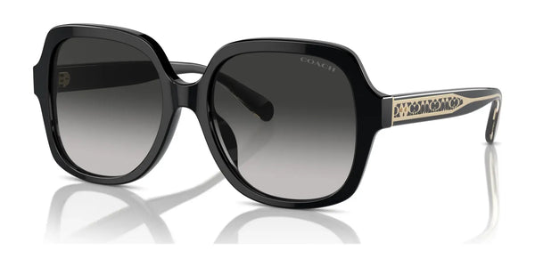 Coach CR962 HC8395F Sunglasses | Size 56 / Black / Grey Gradient (3N 13.2%) №50023C