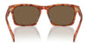 Coach CR628 HC8397U Sunglasses | Size 57 / Pecan Blue Grey Gradient / Blue Grey Solid (3N 13%) №581587
