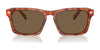 Coach CR628 HC8397U Sunglasses | Size 57 / Pecan Blue Grey Gradient / Blue Grey Solid (3N 13%) №581587