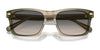 Coach CR628 HC8397U Sunglasses | Size 57 / Pecan Blue Grey Gradient / Blue Grey Solid (3N 13%) №581587