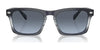 Coach CR628 HC8397U Sunglasses | Size 57 / Pecan Blue Grey Gradient / Blue Grey Solid (3N 13%) №581587