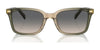Coach CR630 HC8398U Sunglasses | Size 54 / Transparent Dark Grey / Grey Solid (3N 10%) №581787