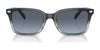 Coach CR630 HC8398U Sunglasses | Size 54 / Transparent Dark Grey / Grey Solid (3N 10%) №581787