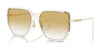 Coach CR635 HC8401D Sunglasses | Size 64 / Milky Cloud / Yellow Clear (1N 66.7%) №58052Q