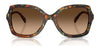 Coach CW225 HC8410U Sunglasses | Size 56 / Amethyst Pearl Tortoise / Smoke Purple Gradient (2N 21%) №584346