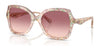 Coach CW225 HC8410U Sunglasses | Size 56 / Transparent Floral Field / Purple Pink Gradient (2N 23.6%) №58947W