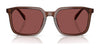 Coach CW405 HC8411U Sunglasses | Size 55 / Transparent Blue / Blue Solid (3N 16.6%) №582087