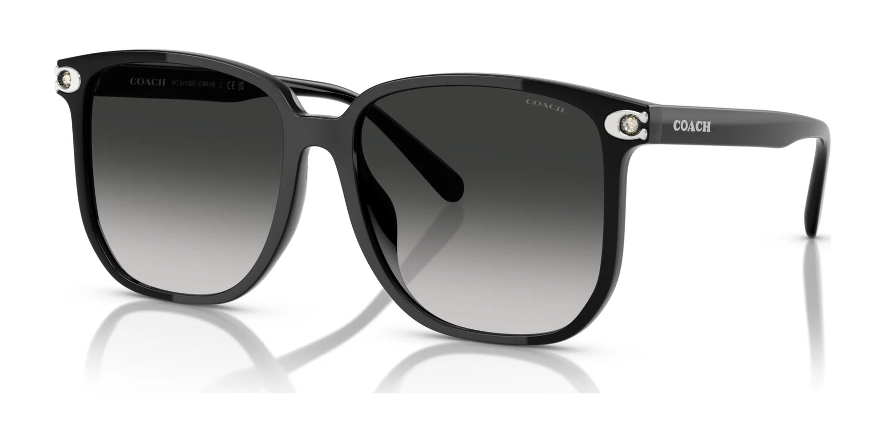 Coach CW419 HC8413BD Sunglasses Black / Grey Gradient Coach CW419 HC8413BD Sunglasses Black / Grey Gradient