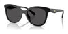 Coach CAD25 HC8419U Sunglasses | Size 55 / Black / Grey Solid (3N 10%) №500287