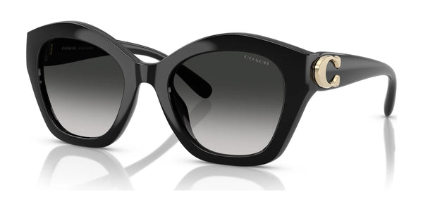 Coach CAD31 HC8421U Sunglasses | Size 54 / Black / Grey Gradient (3N 13.2%) №50023C